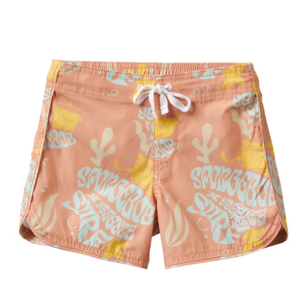 Seastra X SpongeBob SquarePants Peach Board Shorts
